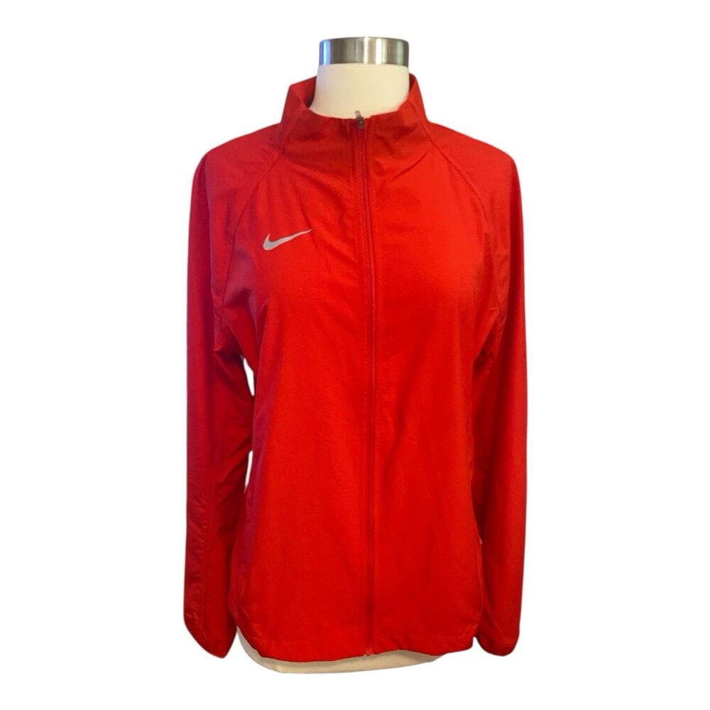 Nike Red Lightweight Running Windbreaker Jacket Size Large  Style 728249